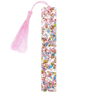 JZ Hot Selling Glitter Acrylic Bookmark DIY Convenient Hanging Book Tag Ornament Acrylic Bookmark for Promotional Business Gift