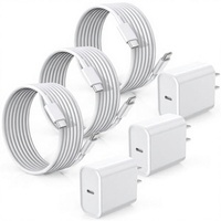 Untuk 17/16/15 & iPad Pro/Air/Mini 3Pack 20W 10FT Kabel Pengisian Cepat USB-C ke USB-C