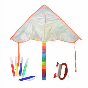 <span class=keywords><strong>Cerf</strong></span>-<span class=keywords><strong>volant</strong></span> commercial pour enfants, en papier diamant bicolore, à peindre et à dessiner, avec logo, en forme de triangle, pour l'enseignement, OEM/ODM - Product Image 2