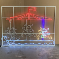 Lenoestars — grande lampe Led avec corde 2D, décoration de centre commercial de haute qualité, extérieur, Motif de noël