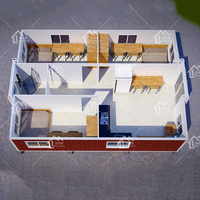 Conteneur mobile de pieds, 30 pieds, maison assemblée, pour dortoir et bureau
