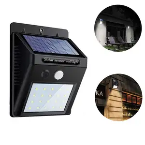 Waterdichte Motion Sensor Tuin Lamp Zonlicht Zonne-energie Straat Licht Beugel Wandlamp Voor Tuin Yard Path Decoratie