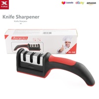 Nouvel affûteur de cuisine manuel à trois/quatre étapes en acier tungstène, détachable, compact et multifonctionnel