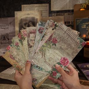 Papier de <span class=keywords><strong>Scrapbooking</strong></span>, fournitures de <span class=keywords><strong>Scrapbooking</strong></span> de journaux <span class=keywords><strong>Vintage</strong></span>, Kits d'artisanat pour journaux à puces, planificateurs de journaux de merde, salle esthétique - Product Image 3