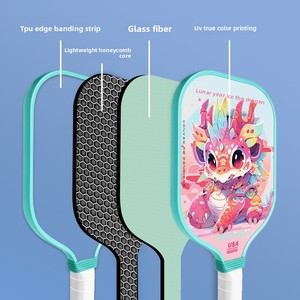 Caja de embalaje para palas de pickleball Luzz High Light, funda silenciosa para pickleball/pádel, Agassi <span class=keywords><strong>Pro</strong></span>, Yiheng, Agasi Shape, 220 gramos, Butter - Product Image 3