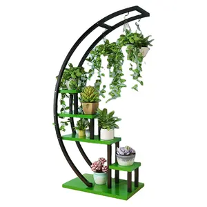 Flower rack living room household, multi-layer balcony decorative storage rack