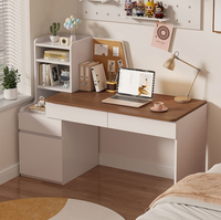 Bureau d'école moderne de luxe avec armoire et tiroir utilitaire, table d'ordinateur en bois