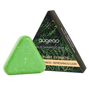 Savon solide naturel pour cheveux abîmés, marque Augeas, 100g - Product Image 1