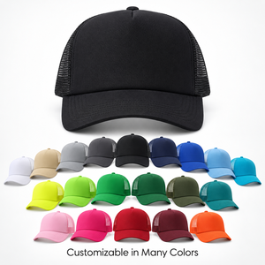 Casquettes personnalisées professionnelles à 5 panneaux en maille, impression personnalisée/broderie 3D, casquette de camionneur en mousse premium - Product Image 1