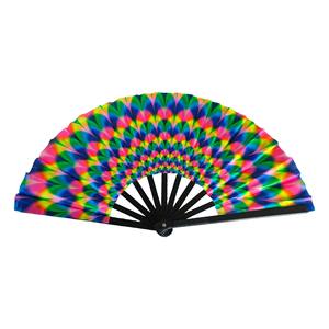 พัดลมกังฟู33ซม. พัดลมพลาสติกส่วนบุคคลใบมีดปรับแต่งได้สไตล์จีนพับได้เทคนิคการเต้นขนาดใหญ่ - Product Image 3