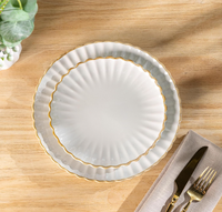 Vaisselle personnalisée écologique, tendance, en porcelaine émaillée, moderne, durable, sans BPA, de qualité alimentaire, compatible micro-ondes, 8/12/16/24 pièces