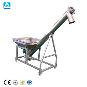 304/316 Stainless Steel <strong>Screw</strong> Conveyor Custom Diameter Spiral <strong>Auger</strong> <strong>Feeder</strong> for Food Powder Particle Conveying System - Product Image 1
