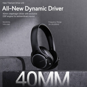<span class=keywords><strong>Casque</strong></span> sans fil <span class=keywords><strong>Bluetooth</strong></span> 6.0 à réduction <span class=keywords><strong>de</strong></span> bruit profonde 45 dB, avec <span class=keywords><strong>haut</strong></span>-parleur HiFi 40 mm, son stéréo et décodage audio HD - Product Image 2