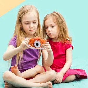 2000W像素迷你高清双摄像头可以拍照和视频儿童相机儿童生日礼物玩具