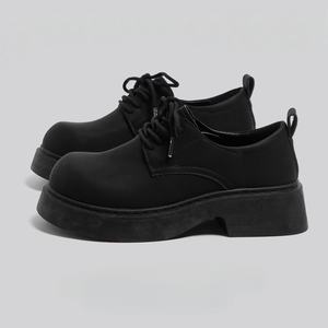 <b>Men</b> Thick Sole <b>Slip</b> <b>on</b> Dress <b>Shoes</b> Black Large Size 46 Party Show <b>Shoes</b> for Man - Product Image 3
