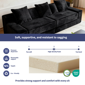 Paket vakum <span class=keywords><strong>Sofa</strong></span> busa pembagi Modular spons dikompresi tempat tidur <span class=keywords><strong>Sofa</strong></span> korduroi lipat kustom pabrik - Product Image 4