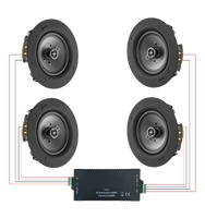 Amplificateur sans fil à 4 canaux pour le streaming Bluetooth pour les haut-parleurs de plafond et de mur-Accessoire de haut-parleur essentiel