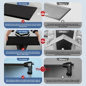 Vitrina de Bambú Transparente, Estante de Maquillaje a Prueba de Polvo, Exhibidor de <span class=keywords><strong>Lego</strong></span>, Caja Ciega, Almacenamiento de Modelos, Estantería para Libros, Muebles para el Hogar - Product Image 4