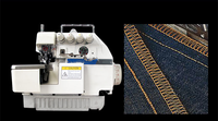 Machine à coudre automatique pour t-shirts, tapis, col, surjet, pour entraînement direct, mini surjet, machine à coudre industrielle à vendre
