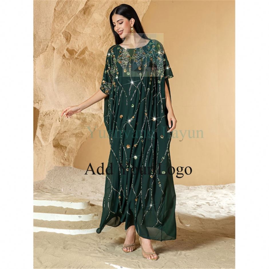 chiffon moroccan kaftan