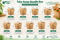 Boîte à nouilles classique en kraft à fond carré de 16 oz, imperméable, double revêtement PE, jetable, pour plats à emporter