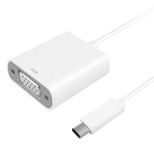 Xput USB C USB-C Type-C 3.1 Male to VGA Female Video Cable Adapter Adaptor Converter for Chromebook