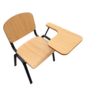Silla de Escritorio Escolar de Madera Clara de una Pieza con Tablero de Escritura, Ideal para Aulas y Centros de Capacitación - Product Image 4