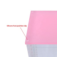 Étagères de présentation de nourriture saine, de bonbons et de jus en acrylique écologiques personnalisées à 4 niveaux, avec étagères réglables pour les magasins de détail