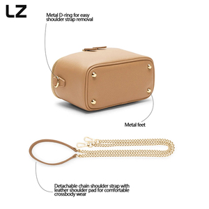 Custodia <span class=keywords><strong>professionale</strong></span> personalizzata per il trucco LZ con tracolla regolabile a tracolla borsa a tracolla per spazzole da viaggio Organizer - Product Image 6