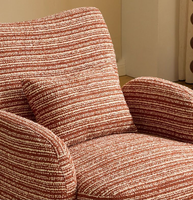 Fauteuil de détente et chaise longue pivotante à 360 degrés, surdimensionnée et confortable, avec repose-pieds, pour salon - Vente en gros