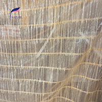 Tissu en maille 100 % polyester écologique de luxe avec broderie de sequins et design à franges pour robes de soirée et de mariage pour femmes et filles