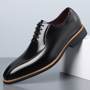 Chaussures en cuir pour hommes grandes tailles 2026, chaussures de mariage formelles et décontractées pour les mariés, personnalisation et vente en gros disponibles - Product Image 1