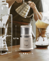 Moulin à café électrique SHARDOR One Touch, pour épices, herbes, grains de café et graines, avec 1 bol amovible en acier inoxydable