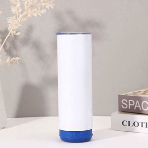 Bouteille d'eau intelligente en acier inoxydable 20oz avec haut-parleur musical sans fil, sublimation, chargement USB et commande vocale - Product Image 6