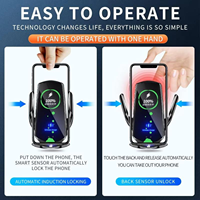 Smart Products 2025 Chargeur de voiture sans fil à charge rapide 15W avec support pour téléphone Écouteurs compatibles iPhone 15 Pro Max 16 14 13 12