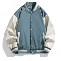 Veste universitaire personnalisée pour homme avec logo brodé, style décontracté, veste de baseball universitaire, fabricant