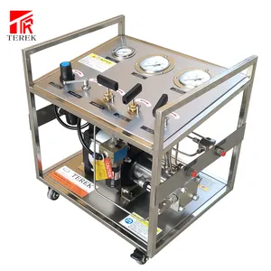 Maximum pressure output value 130MPa Gas driven booster pump Air brake valve test bench