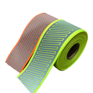 Fabbrica personalizzato nastro riflettente di calore colorato 3cm fettuccia poliestere materiale riflettente abbigliamento da notte per gilet di sicurezza stradale - Product Image 2