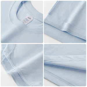 Personnalisez le logo de votre marque sur les étiquettes intérieures des t-shirts en coton 100% 190gsm 210gsm 230gsm 240gsm, t-shirts basiques, t-shirts unis, t-shirts décontractés - Product Image 3