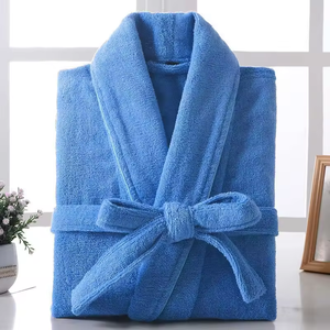 Luxury 100% Cotton Terry Bathrobe | Quick Dry Breathable Unisex <strong>Robe</strong> for Hotel &amp; Spa | <strong>Wholesale</strong> - Product Image 3