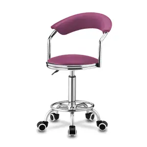 Ucuz ticari mobilya Metal çerçeve tekerlek Bar sandalyeler ayarlanabilir mutfak Bar tabureleri