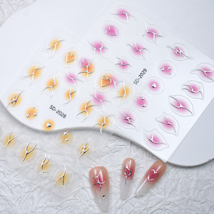 สติกเกอร์ตกแต่งเล็บลายบลัชออน 12 สี เปลี่ยนสีไล่ระดับ สำหรับตกแต่งเล็บ - Product Image 1