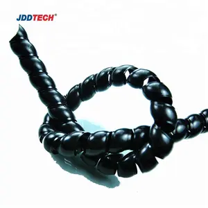 JDD PP/PE spiral cable wrap good quality hydraulic hose protection Dia10mm-100mm