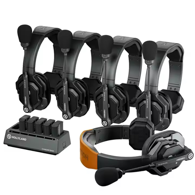 Hollyland Solidcom SE 1100ft Full Duplex 2.4G ENC Noise Cancellation Headset Wireless Intercom for Video Team Communication