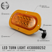 Feu clignotant LED ambre 24V pour camion minier Sinotruk HOWO MT86, référence 4130000252, pièces automobiles en gros, usine chinoise