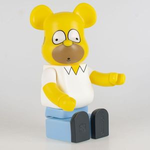 Vente en gros de figurines BearBrick 400 Violent Simpson Bear, souvenirs, décoration intérieure, ours en résine Bearbricks 400%, ornements - Product Image 4