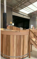 Fabricant professionnel de baril en bois de cèdre rouge bain douche bain à remous baignoire en bois de cèdre