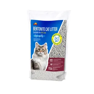 Bentonite Cat Litter Factory PricePet Product Economic Natural High Absorption Dust-Free Strong Clumping Bentonite Cat Litter