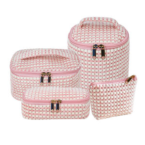 Borsa per il Trucco Wandering Nature, Organizer da Viaggio per Cosmetici e Pennelli in Velluto Vegano per Donne - Product Image 1