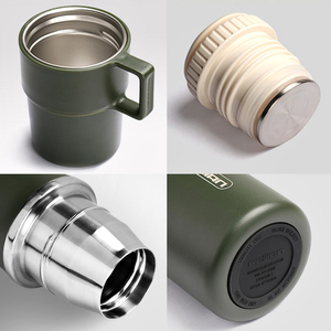 Fjbottle 850ml nước chân không bằng thép không gỉ <span class=keywords><strong>wottle</strong></span> cách nhiệt chân không Cốc du lịch hai lớp phích nước xử lý Cốc nắp chân không - Product Image 4